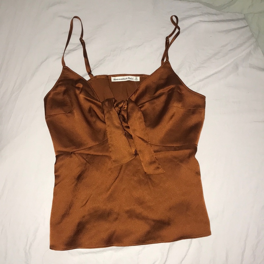 Burnt Orange Satin Cami